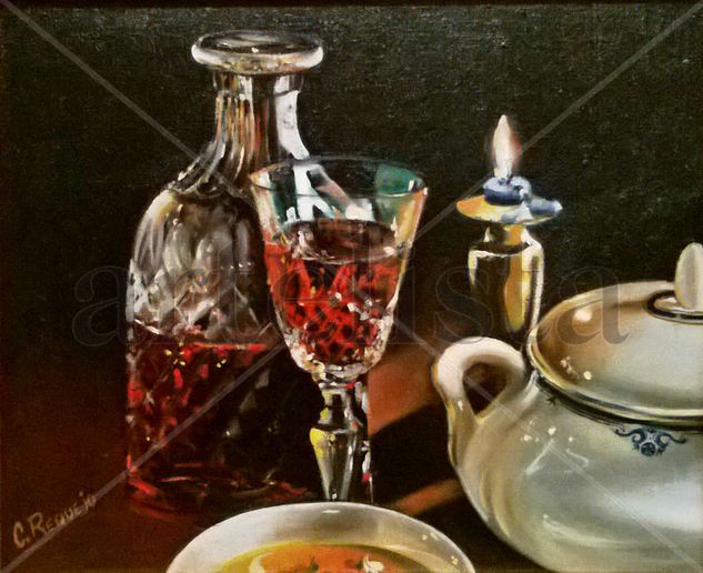 Caldo frío, Caldo caliente Oil Canvas Still Life Paintings