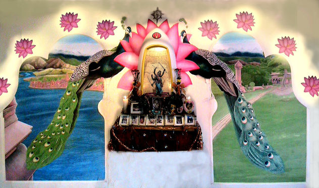 Altar para la Escuela Bhakti Yoga INbound de Manta