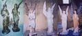 Restauración Imaginería en yeso Ángeles custodio - San Juan de Mata