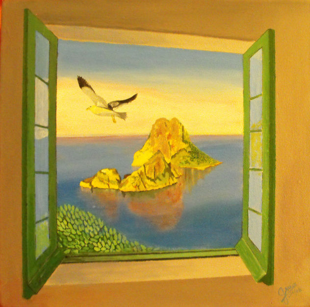 El Vedrá,desde una ventana imaginaria