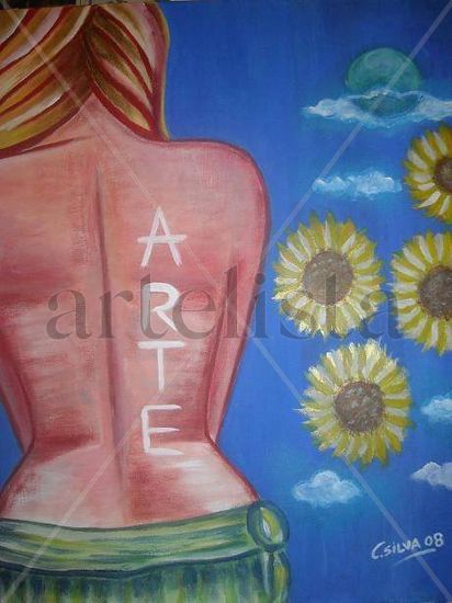 Arte Acrylic Canvas Figure Painting