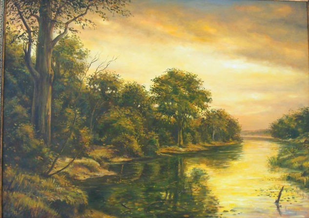 atardecer Oil Canvas Landscaping