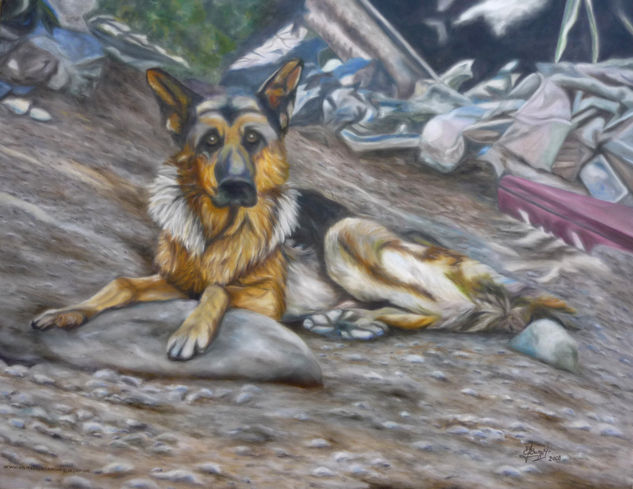 Abandono mas tristeza Oil Canvas Animals