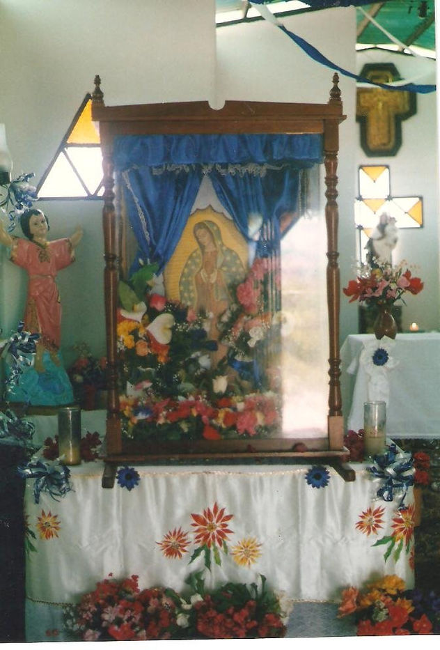 VIRGEN DE GUADALUPE EN LA IGLESIA DE BOBARE