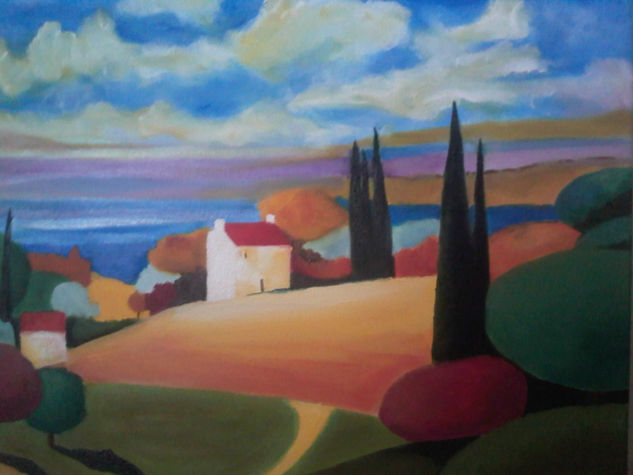 Terruño risueño Oil Canvas Landscaping