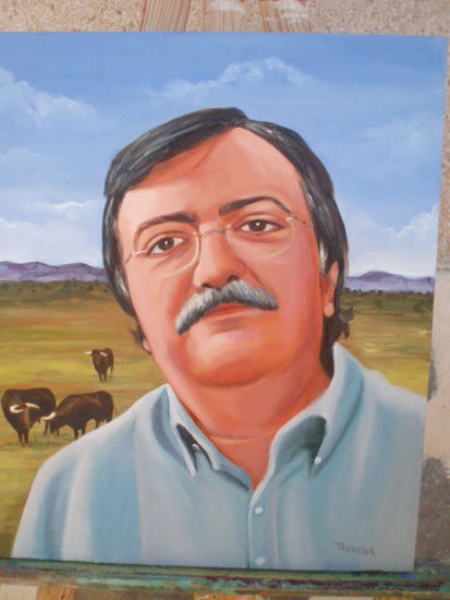 D.francisco Llorca (director museo taurino de Alicante /Medico) Oil Canvas Portrait