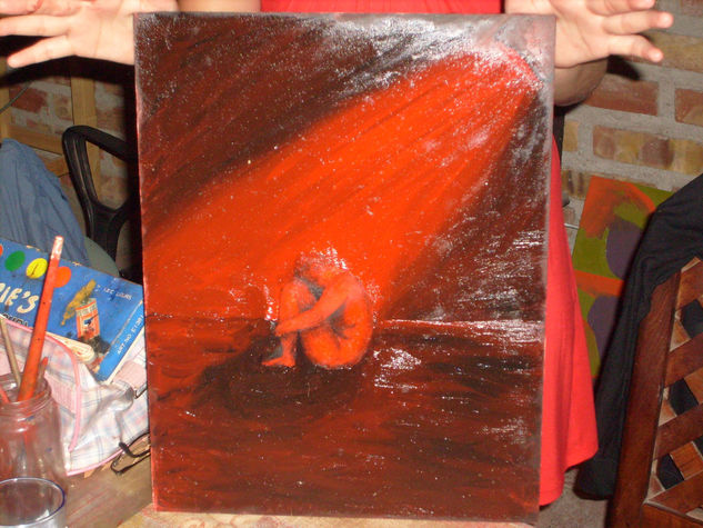 ¿SENTIS? Oil Panel Figure Painting