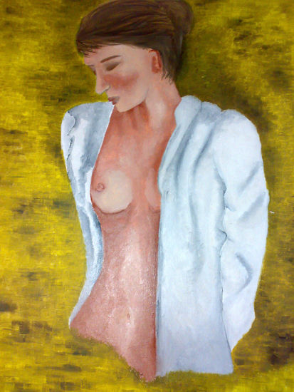 Torso Oil Paper Nude Paintings