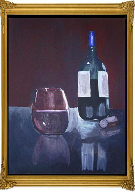 Bodegón botella 01