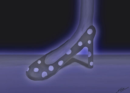Zapato en la noche