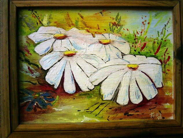 Florido Oil Panel Floral Painting