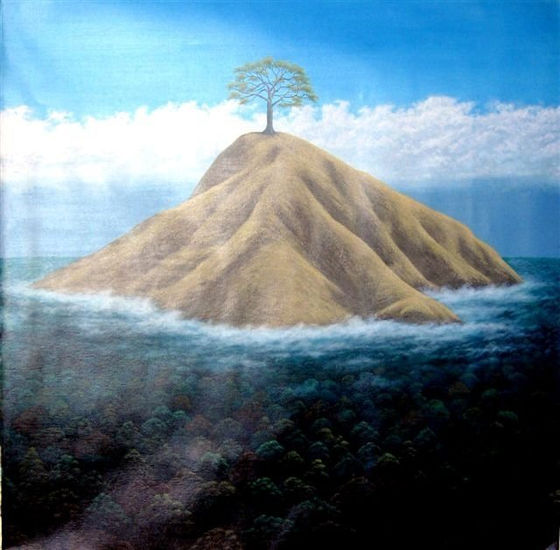 “La Isla del Solitario” Acrylic Canvas Landscaping