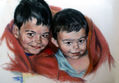 Niños. Retratos de foto