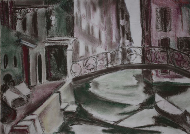 Venezia I Pastel Papel Paisaje