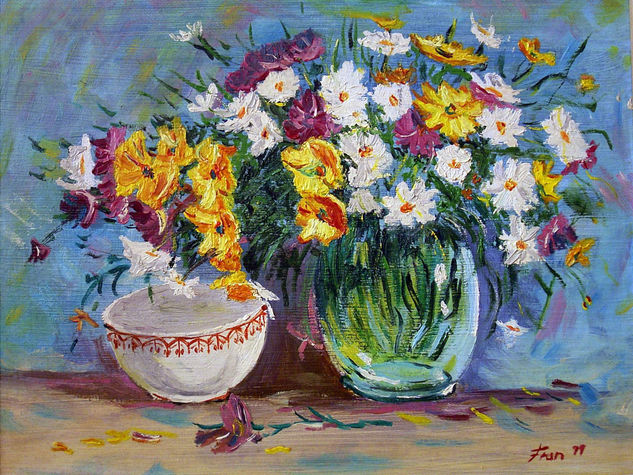 Floral Oil Canvas Floral Painting