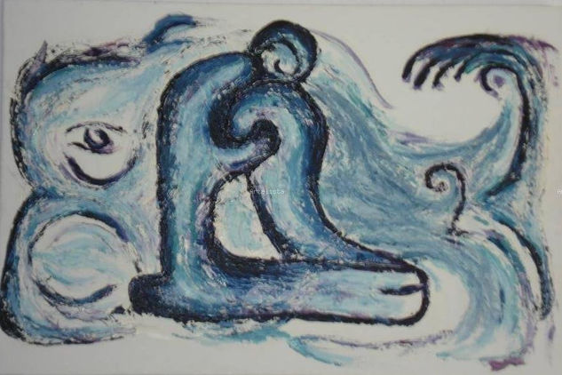 Protegidos Oil Canvas Figure Painting