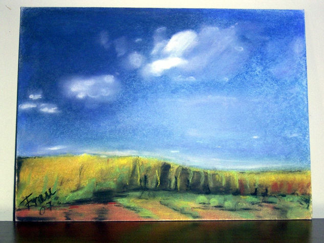 Espigas Pastel Lienzo Paisaje