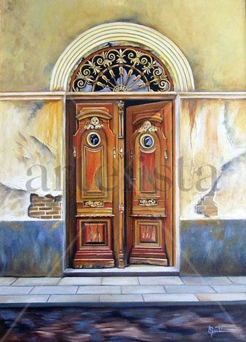 La Puerta Barroca Oil Canvas Landscaping