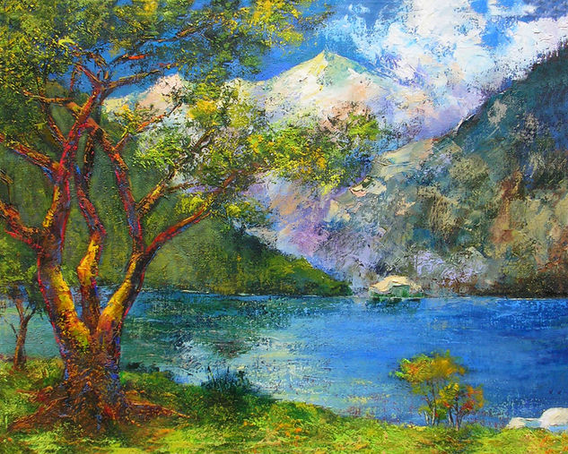 "Paisaje Huaracino" Oil Canvas Landscaping