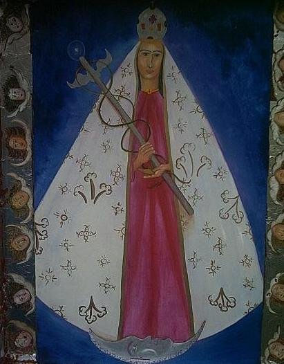 Virgen de la Salud Oil Canvas Portrait