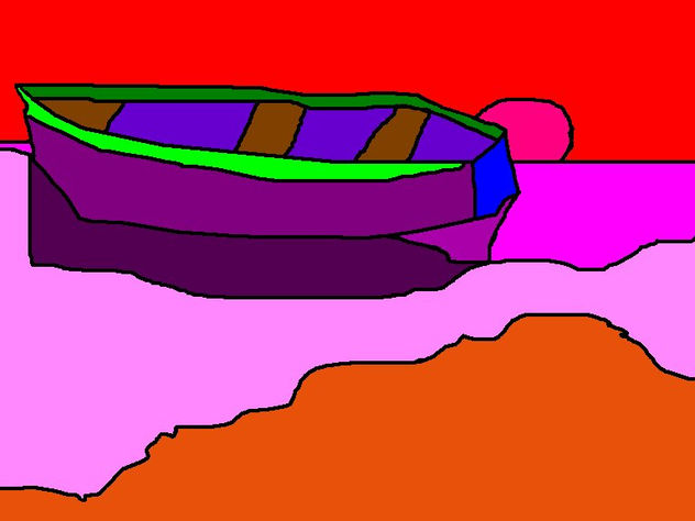 la sombra del bote