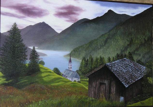 Paisaje austriaco Oil Canvas Landscaping