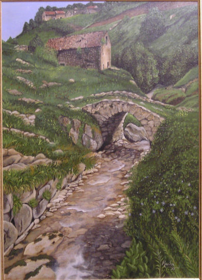 Paisaje de Asturias Oil Canvas Landscaping