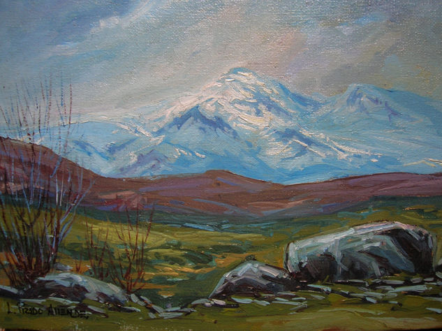 "Primeras nieves" - 52 Oil Canvas Landscaping