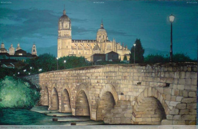 Catedral de Salamanca Acrílico Lienzo Paisaje