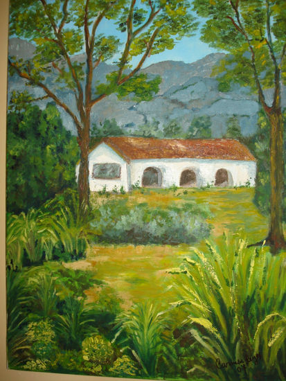 Casona de campo Oil Canvas Landscaping