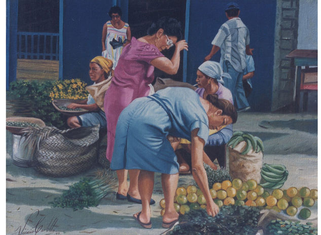 Mercado de lo hospedaje Oil Canvas Landscaping