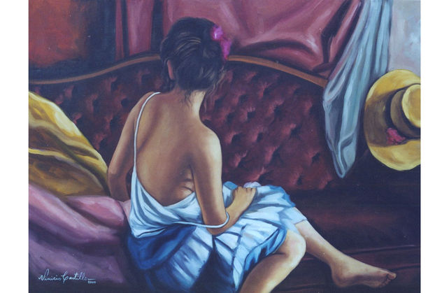 muchacha al descuido