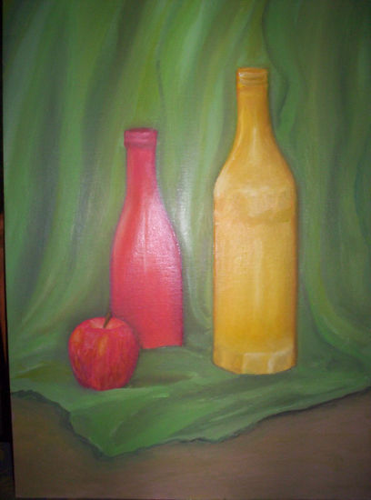 Manzana Roja Oil Others Figure Painting