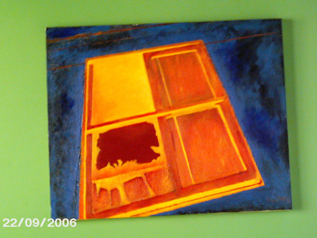 La ventana Oil Canvas Landscaping