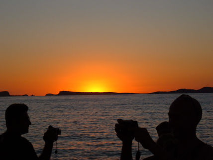 Puesta del sol...