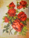 rosas rojas Oil Canvas Landscaping