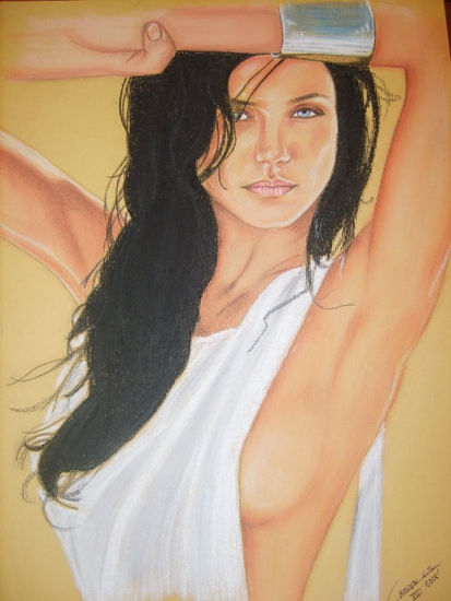 morena Pastel Paper Figure Painting