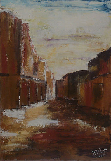 Ciudad Fantasma Oil Canvas Landscaping