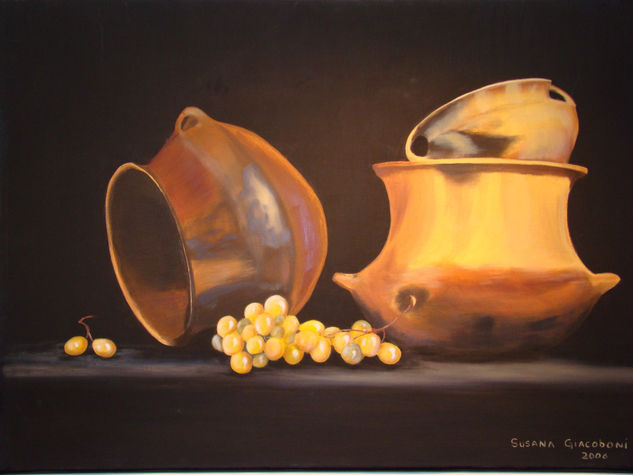 Cacharros de barro Oil Canvas Still Life Paintings