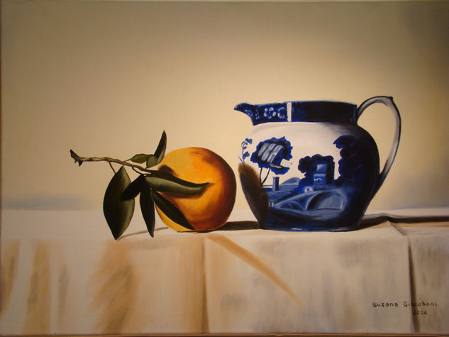 Naranja Oil Canvas Still Life Paintings