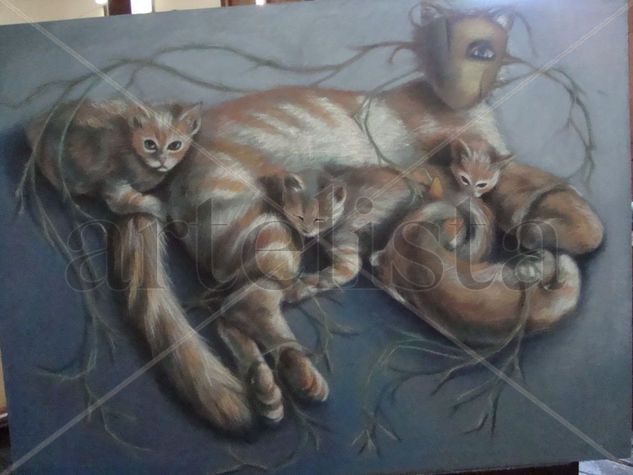 la manada Oil Canvas Animals