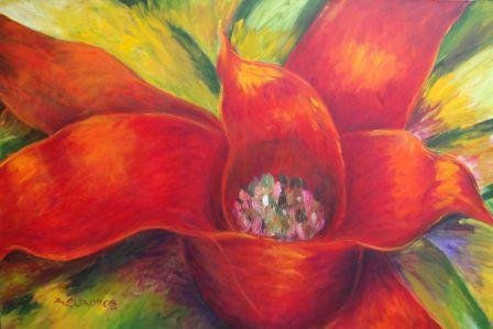 PASION Acrylic Canvas Floral Painting