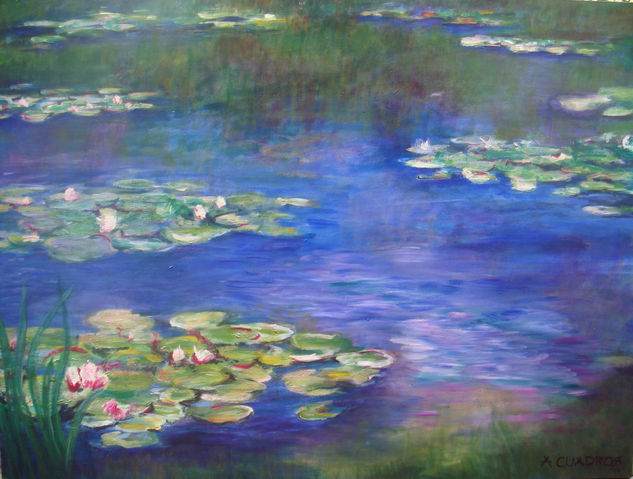 LOTOS DE MONET Acrylic Canvas Landscaping