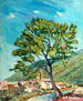 Almendro, Mirambel al fondo