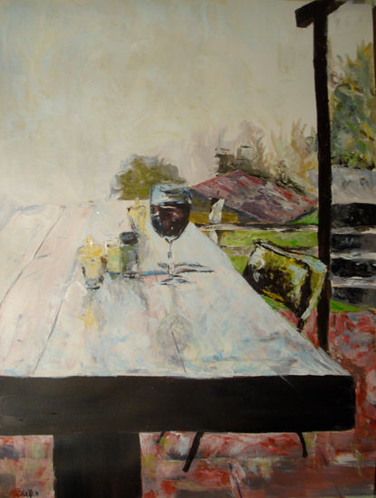 Table for one Oil Canvas Others