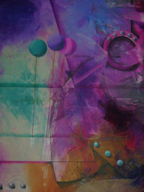 Abstracto en violetas