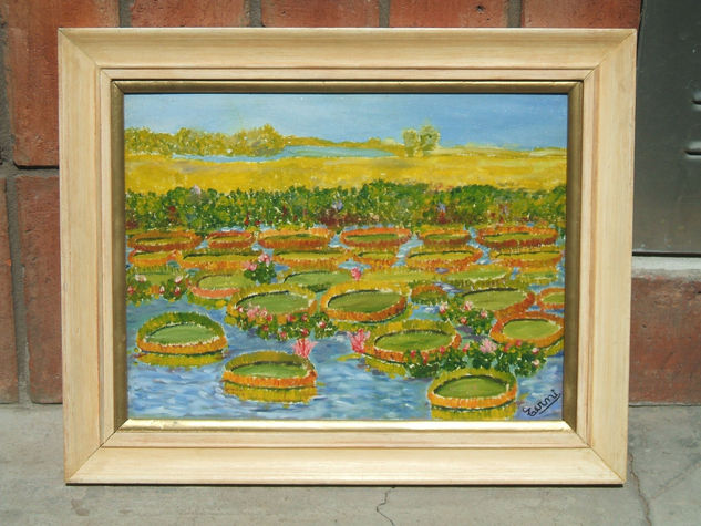 la flor del irupe Oil Panel Landscaping