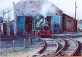 locomotora en angar