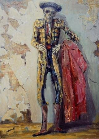 Torero muerto Oil Canvas Figure Painting