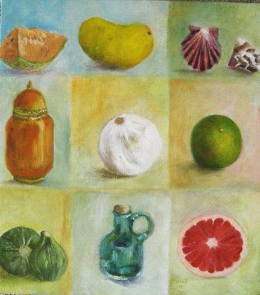 OBJETOS VARIOS Oil Canvas Still Life Paintings